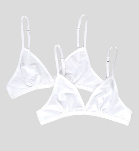 2 Pure Cotton Plain Bras