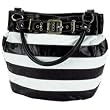 BLACK & WHITE STRIP PURSE