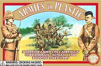 Egypt and Sudan - British Army Omdurman: 20 piece set of 54mm Plastic Army Men Figures - 1:32 Scale-image