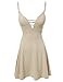 Awesome21 Women's Sexy Swing Lace up Cross Back Mini Dress