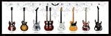 Guitar Heaven Chart of Famous Guitars Music Poster Print 36x12 Poster Print, 36x12 Poster Print, 36x12