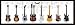 Guitar Heaven Chart of Famous Guitars Music Poster Print 36x12 Poster Print, 36x12 Poster Print, 36x12