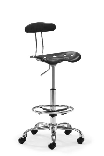 ZUO Farallon Drafters Chair, Black