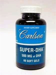 Carlson Super Dha Gems, 500 mg of DHA, 60 Softgels