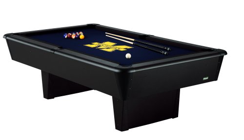Mizerak Traditions Collegiate Licensed 8-Foot Billiard Table, Michigan