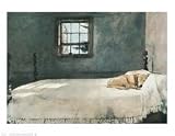 Master Bedroom by Andrew Wyeth. size: 28.5 inches width by 22 inches height. Art Poster Print