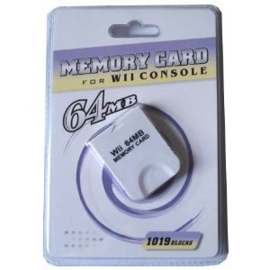 Memory Card for Wii Console 64 MB (1019 Blocks)