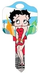 Betty Boop In New York Kwikset KW1 House Key