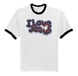 I Love Jesus Youth Ringer T-Shirt