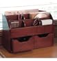 Lipper 209 Space-Saving Cherry-Wood Desk Organizer