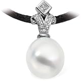 18K White Gold Paspaley South Sea Cultured Pearl and Diamond Pendant - 12.00mm