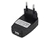 EU Plug Two-round-pin AC/ DC Adaptor for MP3/ phone (Black)
