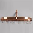 Old Dutch Satin Copper Rounded Wall Pot Rack