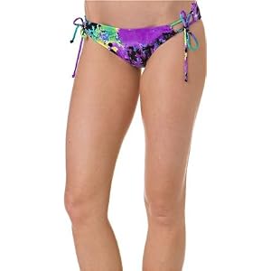 Buy Roxy No Worries Extra Low Tie Bikini Bottom by Swell