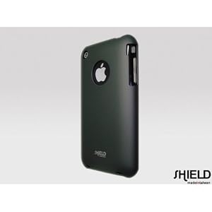 SHIELD Apple 3G 3GS iPhone Shield Polycarbonate Slim Fit Case + Microfiber Cleaning Cloth - (Black)