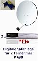 P698 dig. Satanlage 2 TN, 80 beige, 2x FTE Max S 92