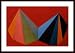 Untitled, 1986 (Pyramid Red), Art Poster by Sol Lewitt, with Wood Frame, poster size: 39.5 x 27.5