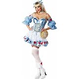 Rebel Toons Costume Adult Alice In Wonderland - Adult Large