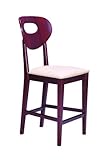 Global Furniture USA Beige Fabric Counter Height Bar Stool in Cherry Finish ....