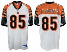 Chad Johnson Cincinnati Bengals #85 Authentic Reebok NFL Football Jersey (White)