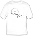 T-shirt with map, canada, outline, province