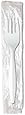 Baily MWF/IW White Medium-Weight Wrapped Fork, 6.25" (Case of 1,000)