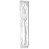 Baily MWF/IW White Medium-Weight Wrapped Fork, 6.25" (Case of 1,000)