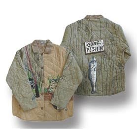 ZK Applique II Theme Gone Fishing Jacket - Reversible SM,MD,LG,XL (Click for choices) by TheMountainLine