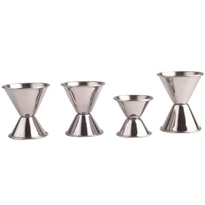 4 Piece Stainless Steel Jigger Set by Libertyware