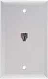 Ge Tl26137 Wall Jack (White, 4-Conductor)