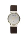 Skagen Herrenarmbanduhr Slimline Leder 355LSLD