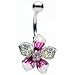 Glitz and Glamour Tropical Flower Belly Ring - Free Shipping! Glitz and Glamour Tropical Flower Belly Ring - Free Shipping!