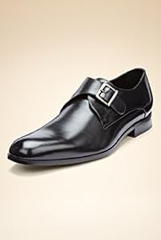 Collezione Leather Buckle Monk Shoes