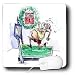 Rich Diesslins Cartoon Days of Christmas TCDC - VAL - Santa Exercise Program - Mouse Pads Image