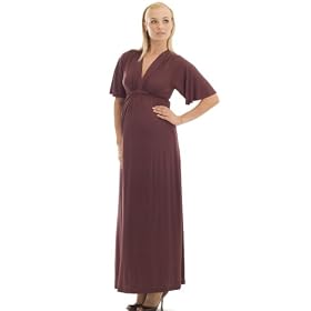 Black Kimono Sleeve Maxi Maternity Dress