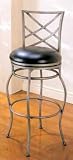 Review Furniture On The Web  / 29 Inch Metal Bar Stool with Black Cushion Seat
