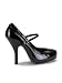 Black Patent Mary Jane Platform Pump - 6