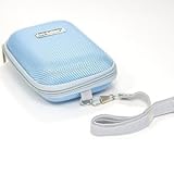 COSMOS New Blue Digital Camera Portable Hard Case/Bag + Cosmos cable tie