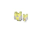 Nathan LED Cyclist Vest Yellow/Gray One Size
