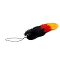 MAX FUX Fuchsschwanz Anh�nger f�r Handys und Digitalkamera, Deutschland-Fahnen Design, 15,3x6 cm