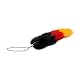MAX FUX Fuchsschwanz Anh�nger f�r Handys und Digitalkamera, Deutschland-Fahnen Design, 15,3x6 cm