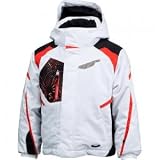 Spyder Infant/Toddler Boy's Mini Leader Jacket, White/Black/Rage, 4