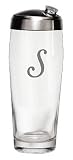 Culver Inc., Monogram S Glass Martini Shaker