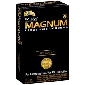 Trojan Large Size Condom Magnum Lubricated 12Pc -2 Packs