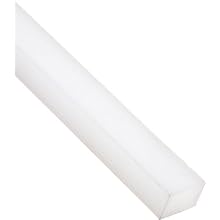 UHMW (Ultra High Molecular Weight) Polyethylene Rectangular Bar, Smooth, White