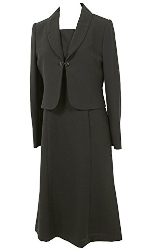 (京都スタイル) kyoto style ブラックフォーマル レディース アンサンブル 喪服 前開き