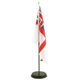 Black Wood Base and Stick for 12x18 Inch Flag