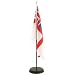 Cherry Wood Base and Stick for 12x18 Inch Flag