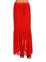 Vanille et Chocolat Falda Larga Melinda (Rojo)