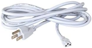 Jesco 05717 - 6' White Grounded Fixture Power Cord